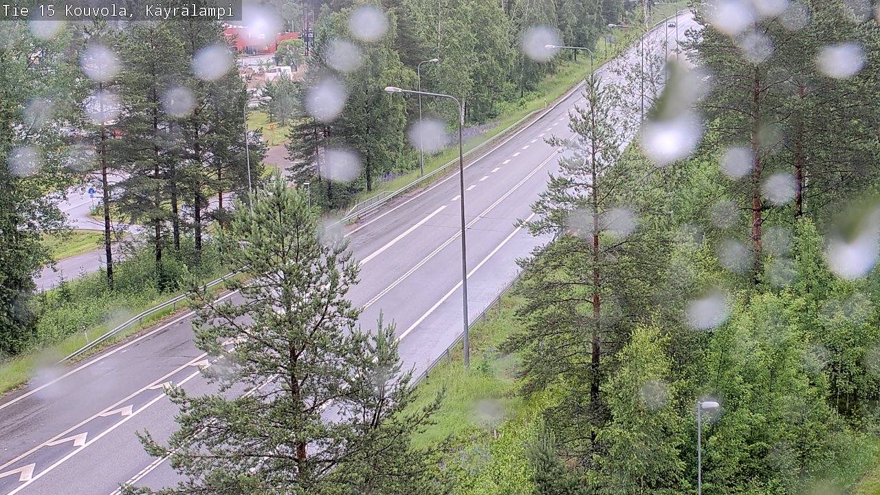 Weather Camera Image Väg 15 Kouvola, Käyrälampi, Kouvola, Kymenlaakso