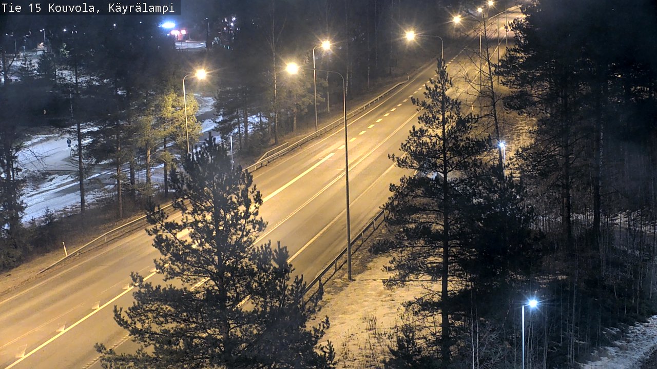 Weather Camera Image Väg 15 Kouvola, Käyrälampi, Kouvola, Kymenlaakso