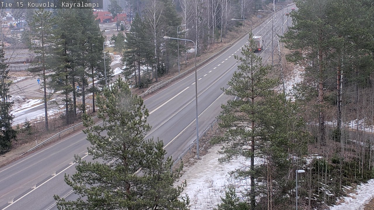 Weather Camera Image Väg 15 Kouvola, Käyrälampi, Kouvola, Kymenlaakso