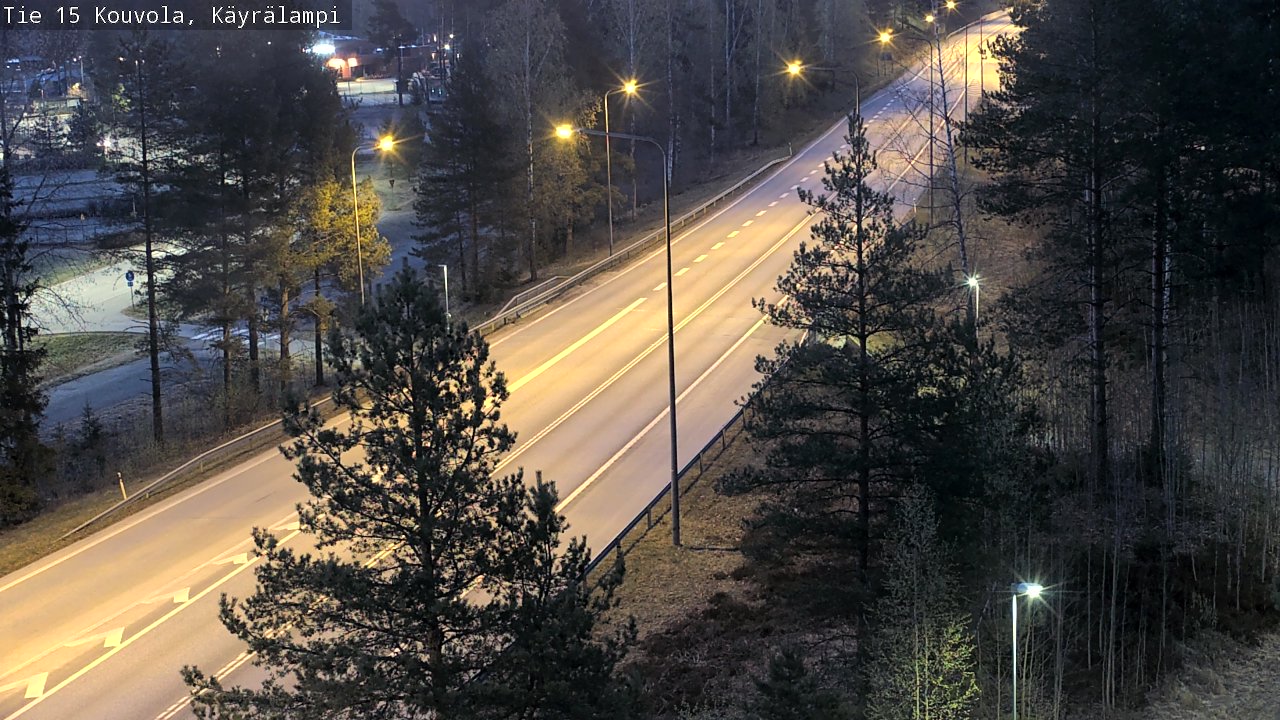 Weather Camera Image Road 15 Kouvola, Käyrälampi, Kouvola, Kymenlaakso