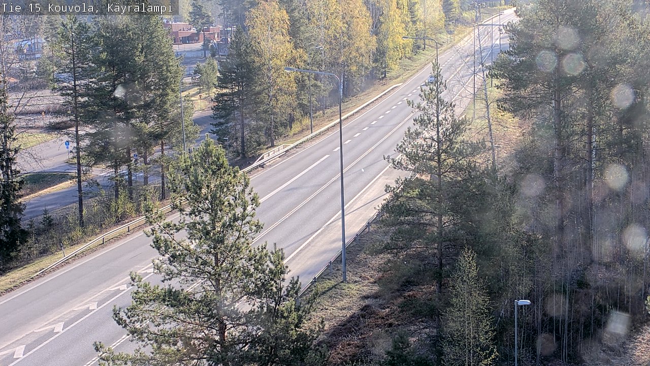 Weather Camera Image Road 15 Kouvola, Käyrälampi, Kouvola, Kymenlaakso