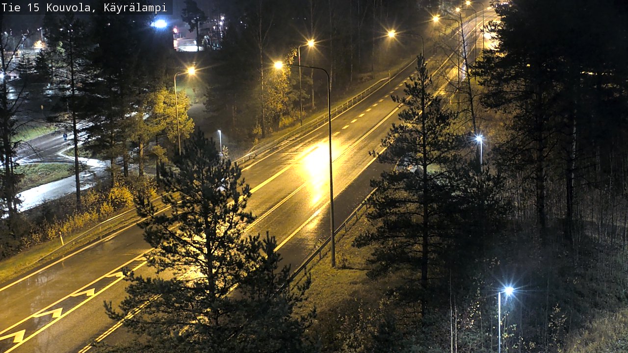 Weather Camera Image Road 15 Kouvola, Käyrälampi, Kouvola, Kymenlaakso