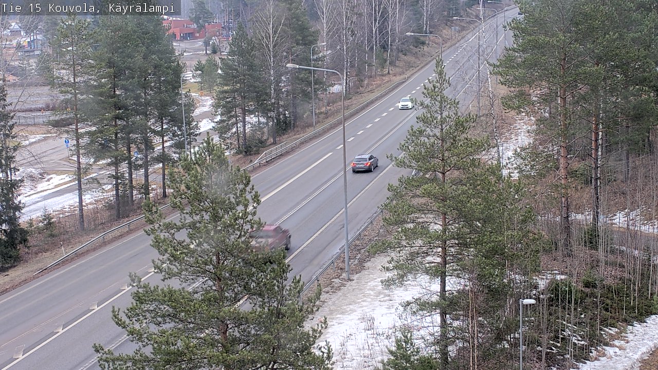 Weather Camera Image Väg 15 Kouvola, Käyrälampi, Kouvola, Kymenlaakso