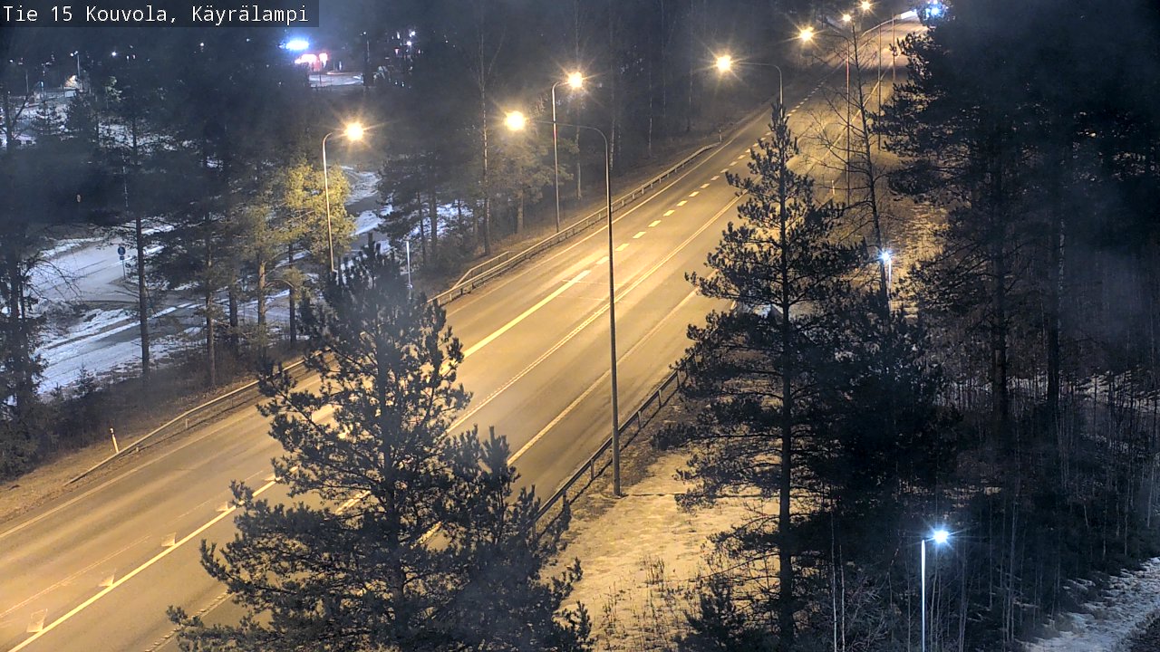 Weather Camera Image Väg 15 Kouvola, Käyrälampi, Kouvola, Kymenlaakso
