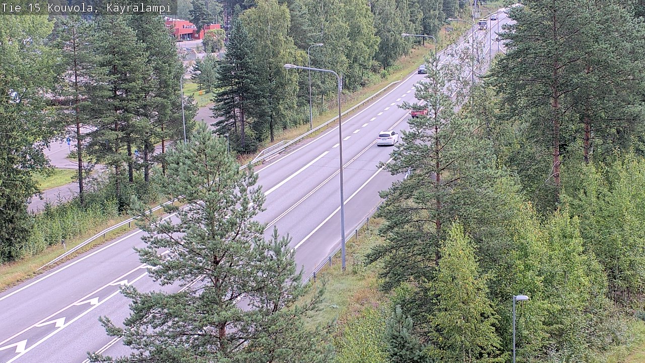 Weather Camera Image Road 15 Kouvola, Käyrälampi, Kouvola, Kymenlaakso