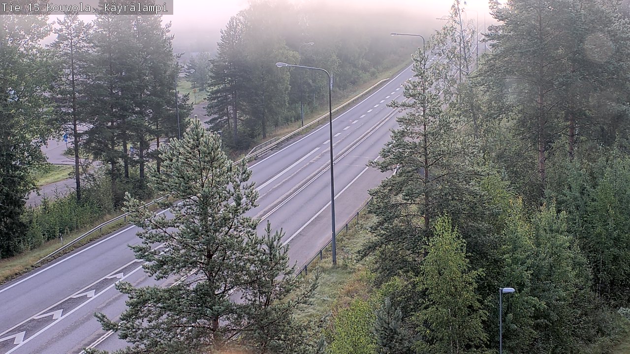 Weather Camera Image Road 15 Kouvola, Käyrälampi, Kouvola, Kymenlaakso