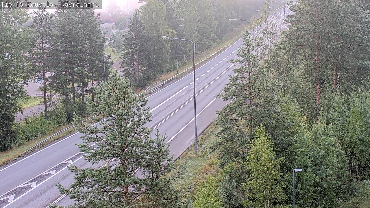 Weather Camera Image Road 15 Kouvola, Käyrälampi, Kouvola, Kymenlaakso