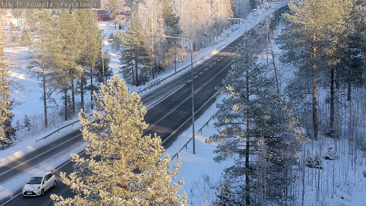 Weather Camera Image Road 15 Kouvola, Käyrälampi, Kouvola, Kymenlaakso