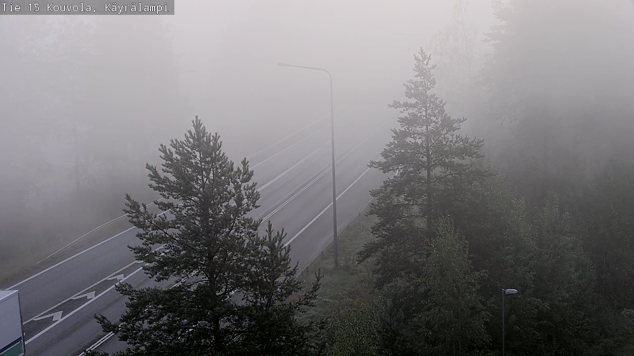 Weather Camera Image Road 15 Kouvola, Käyrälampi, Kouvola, Kymenlaakso