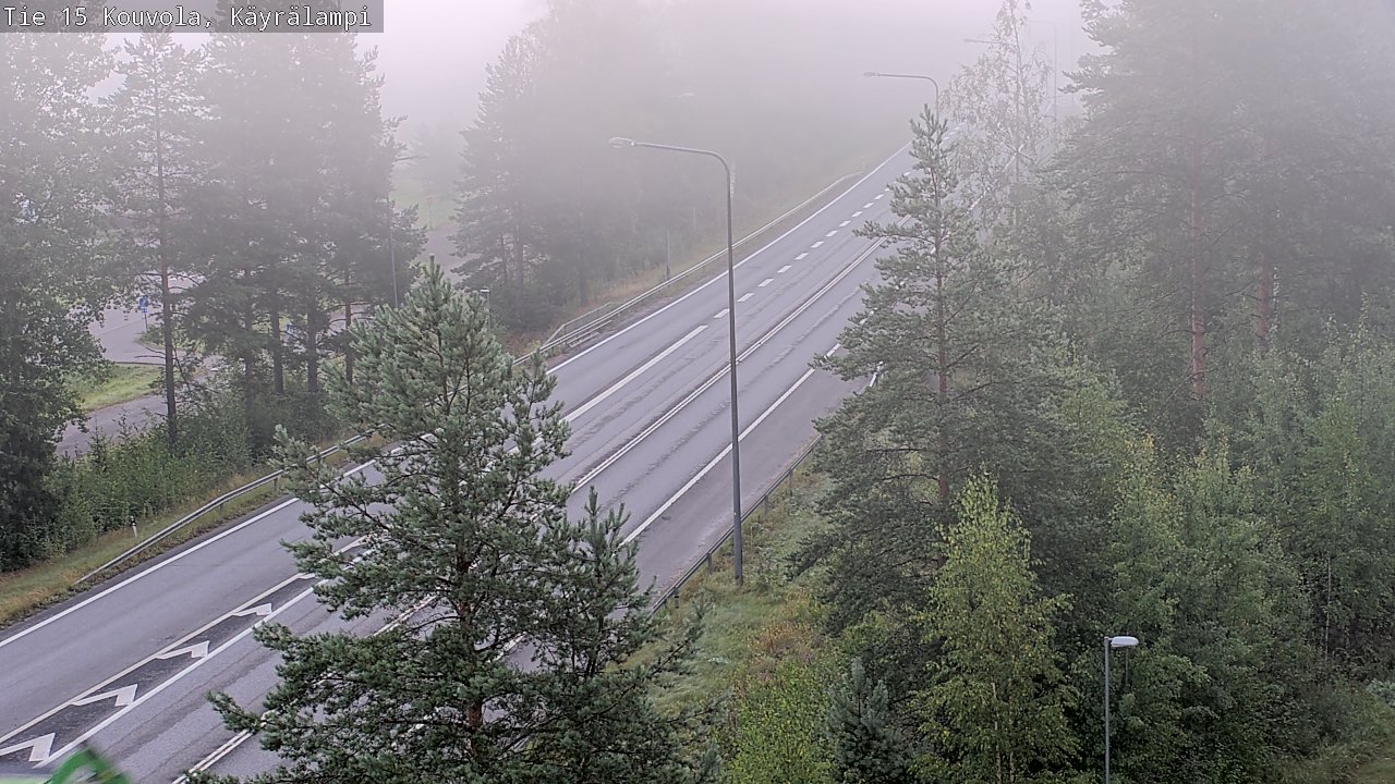 Weather Camera Image Road 15 Kouvola, Käyrälampi, Kouvola, Kymenlaakso