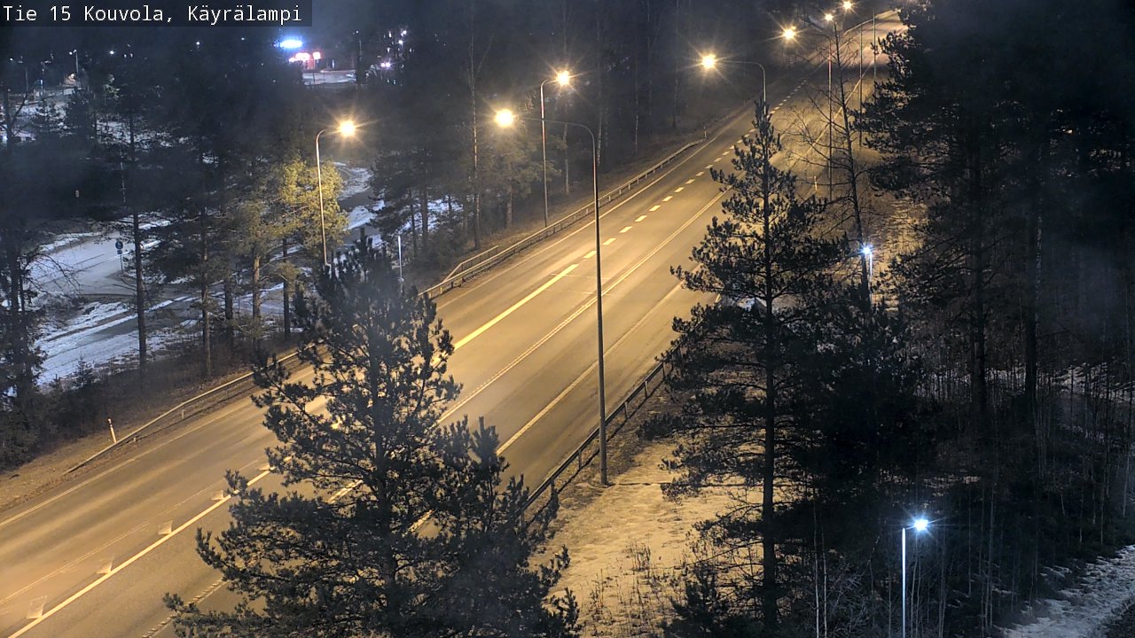 Weather Camera Image Väg 15 Kouvola, Käyrälampi, Kouvola, Kymenlaakso