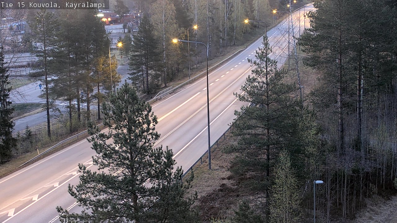 Weather Camera Image Road 15 Kouvola, Käyrälampi, Kouvola, Kymenlaakso