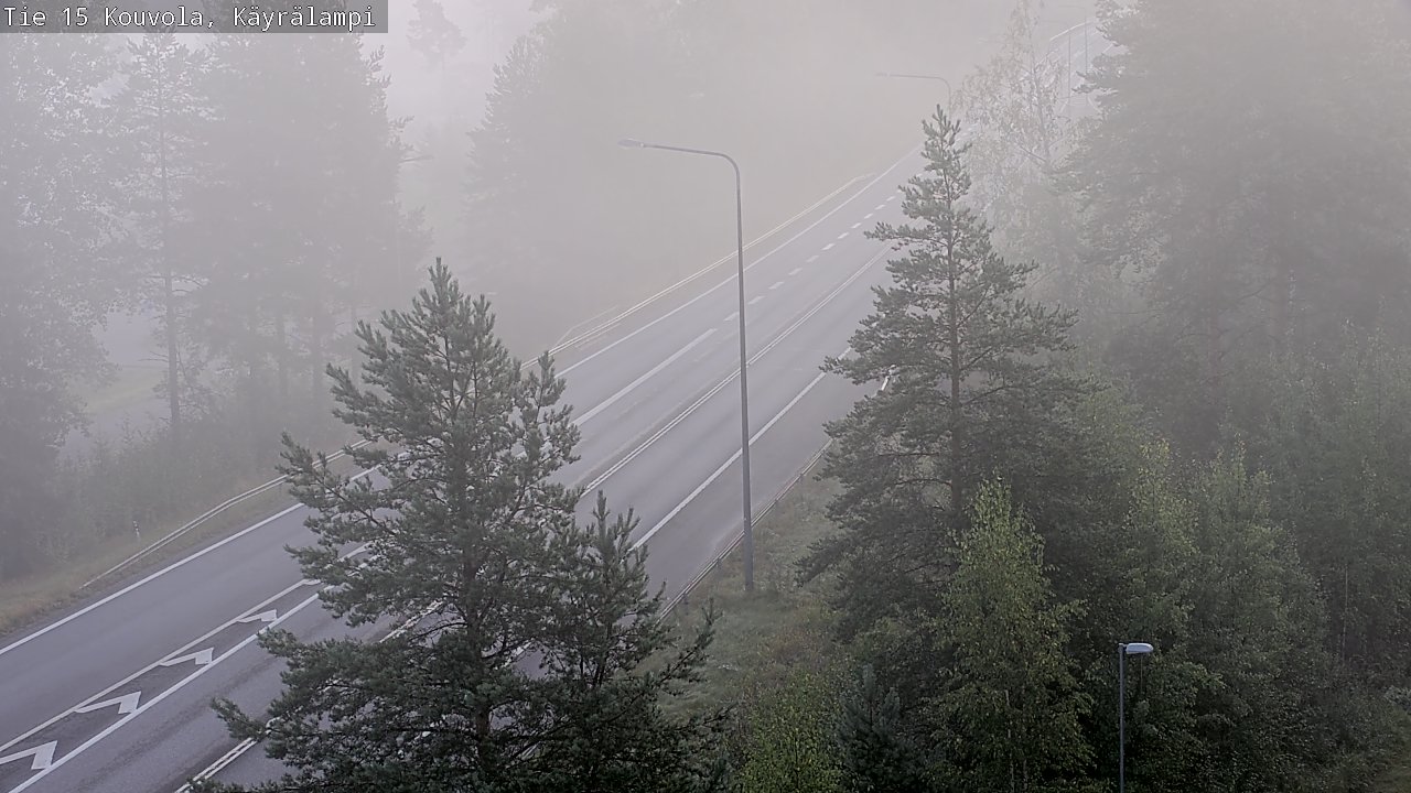 Weather Camera Image Road 15 Kouvola, Käyrälampi, Kouvola, Kymenlaakso