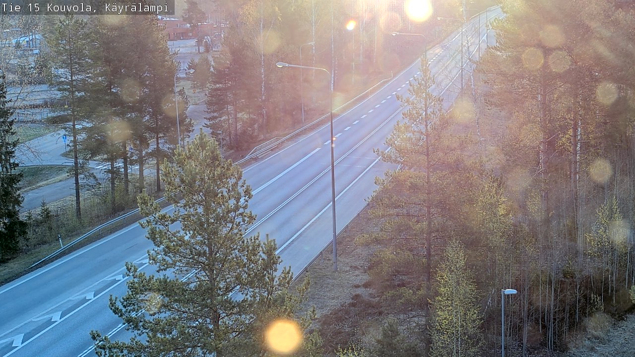 Weather Camera Image Road 15 Kouvola, Käyrälampi, Kouvola, Kymenlaakso