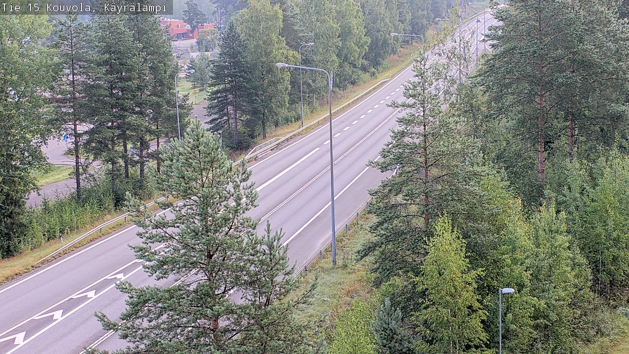 Weather Camera Image Road 15 Kouvola, Käyrälampi, Kouvola, Kymenlaakso