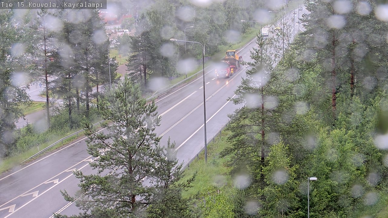 Weather Camera Image Väg 15 Kouvola, Käyrälampi, Kouvola, Kymenlaakso