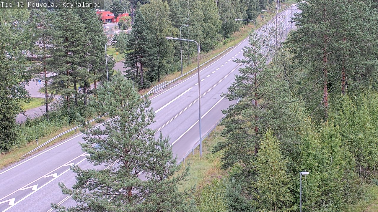 Weather Camera Image Road 15 Kouvola, Käyrälampi, Kouvola, Kymenlaakso