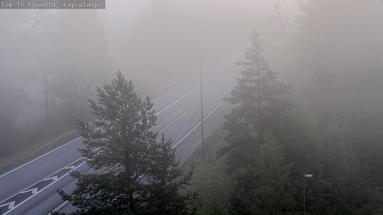 Weather Camera Image Road 15 Kouvola, Käyrälampi, Kouvola, Kymenlaakso