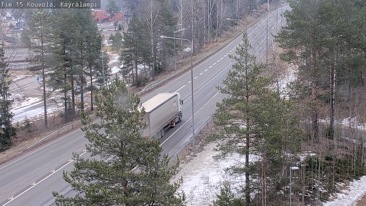 Weather Camera Image Väg 15 Kouvola, Käyrälampi, Kouvola, Kymenlaakso