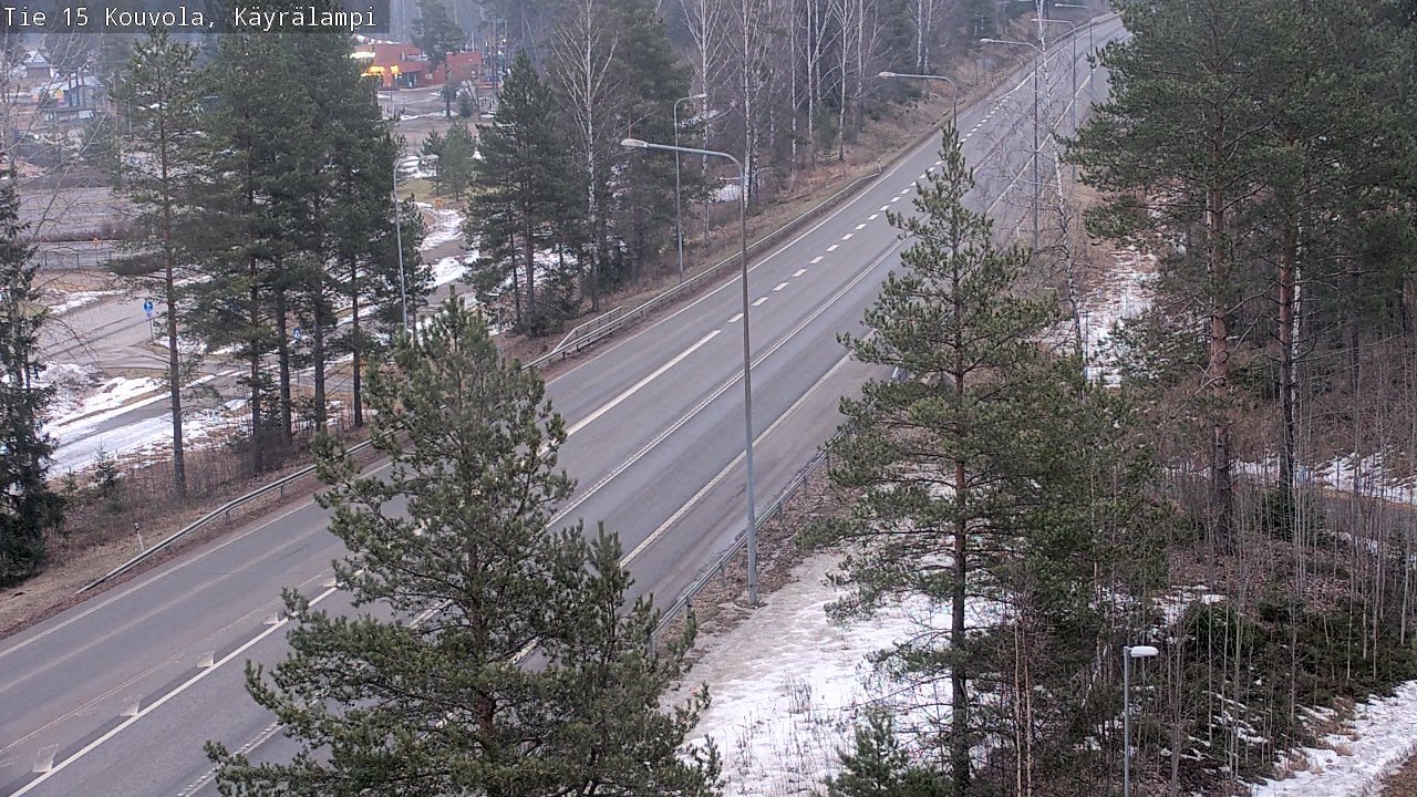 Weather Camera Image Road 15 Kouvola, Käyrälampi, Kouvola, Kymenlaakso