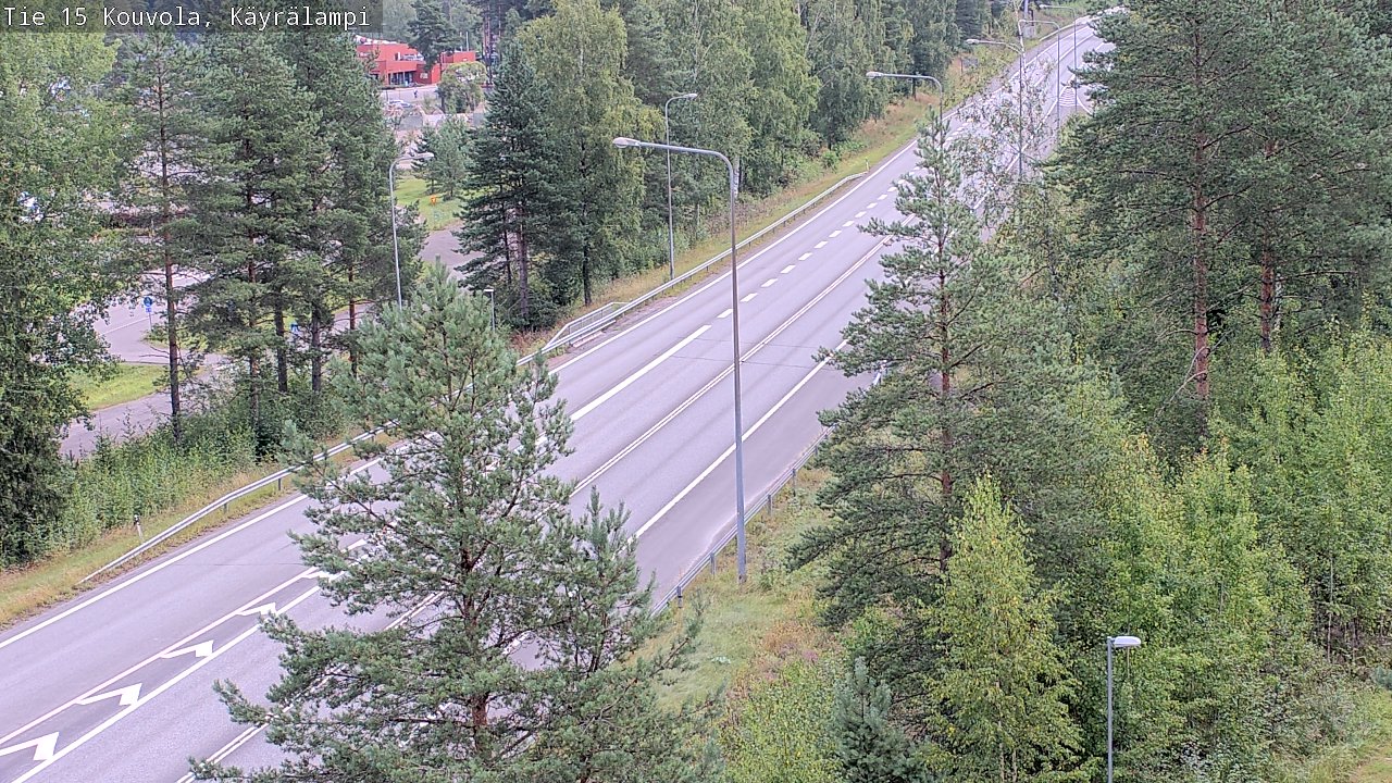 Weather Camera Image Road 15 Kouvola, Käyrälampi, Kouvola, Kymenlaakso