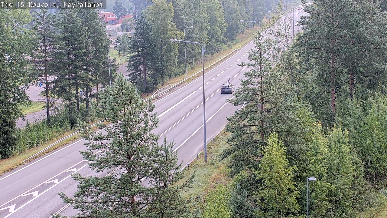 Weather Camera Image Road 15 Kouvola, Käyrälampi, Kouvola, Kymenlaakso