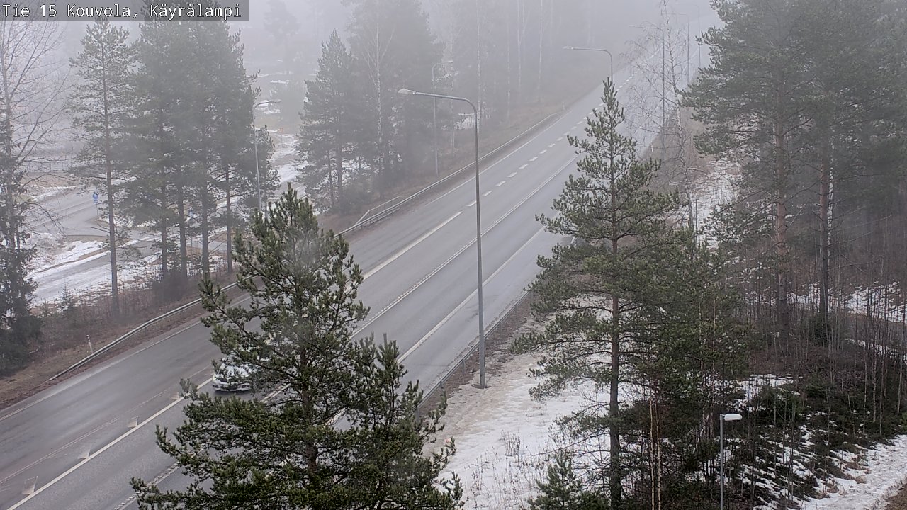 Weather Camera Image Väg 15 Kouvola, Käyrälampi, Kouvola, Kymenlaakso