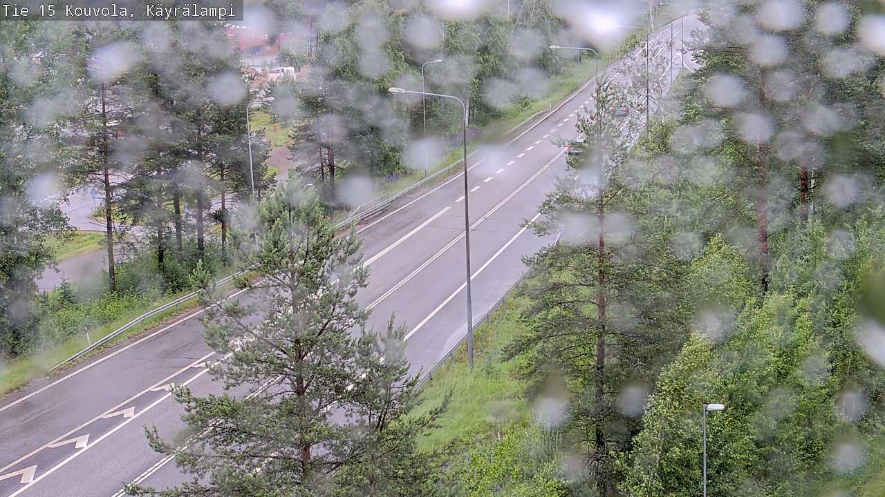Weather Camera Image Väg 15 Kouvola, Käyrälampi, Kouvola, Kymenlaakso