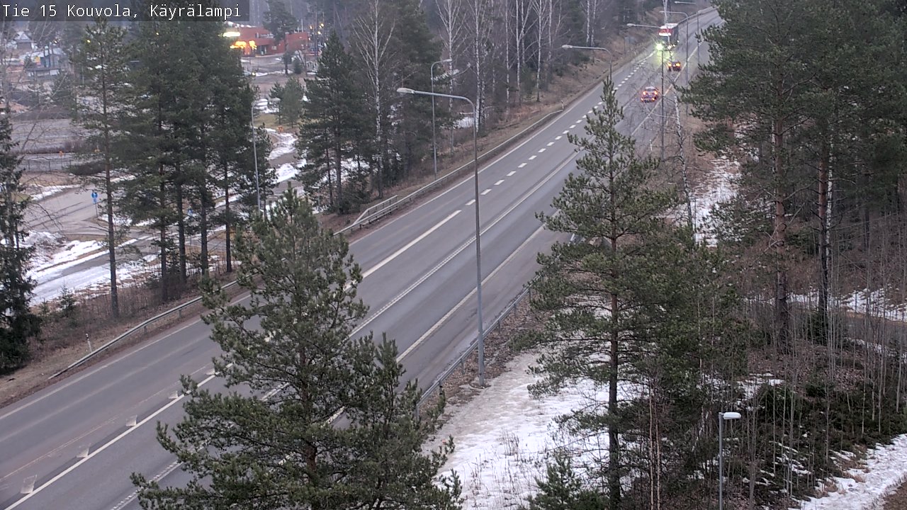 Weather Camera Image Road 15 Kouvola, Käyrälampi, Kouvola, Kymenlaakso