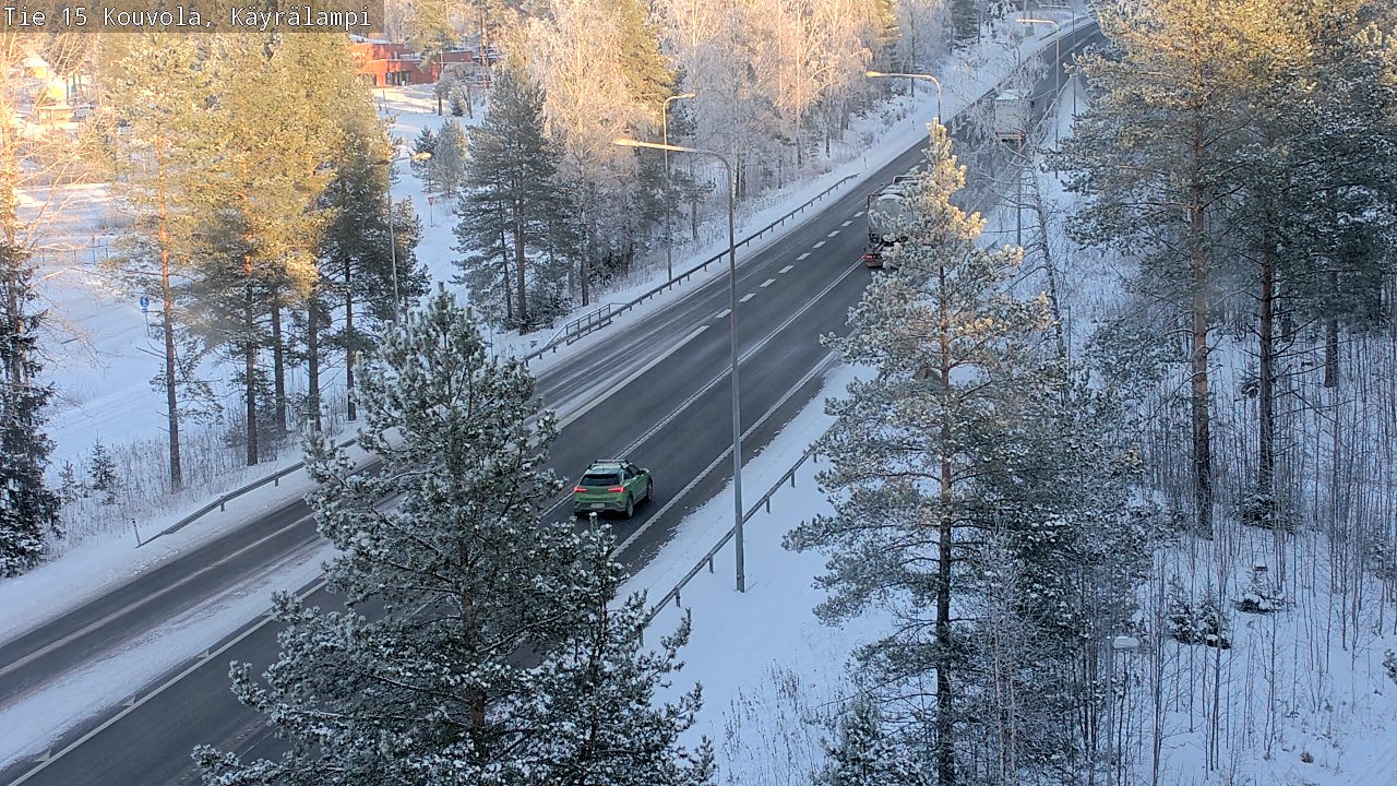 Weather Camera Image Road 15 Kouvola, Käyrälampi, Kouvola, Kymenlaakso