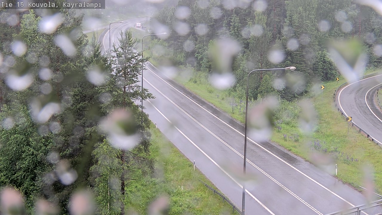 Weather Camera Image Väg 15 Kouvola, Käyrälampi, Kouvola, Kymenlaakso