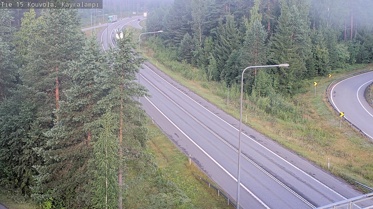 Weather Camera Image Road 15 Kouvola, Käyrälampi, Kouvola, Kymenlaakso
