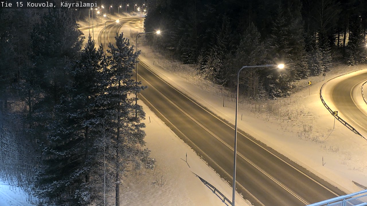 Weather Camera Image Road 15 Kouvola, Käyrälampi, Kouvola, Kymenlaakso