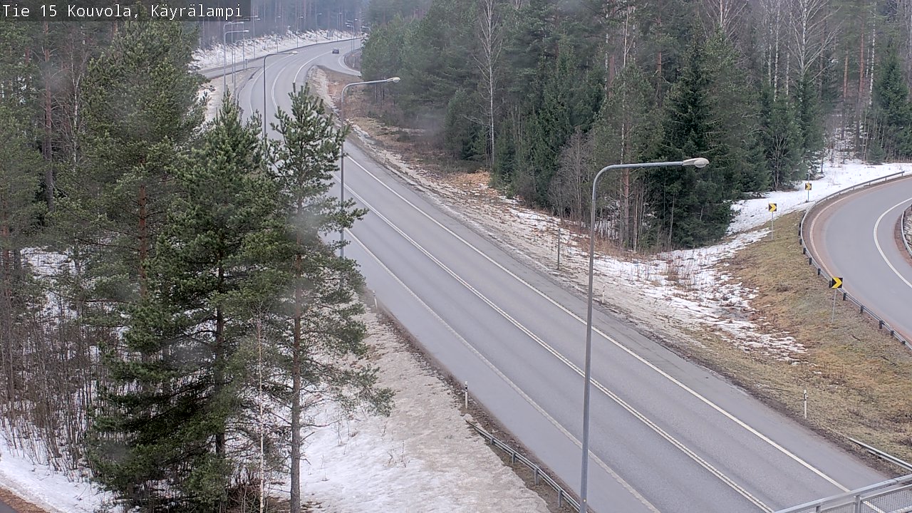 Weather Camera Image Väg 15 Kouvola, Käyrälampi, Kouvola, Kymenlaakso