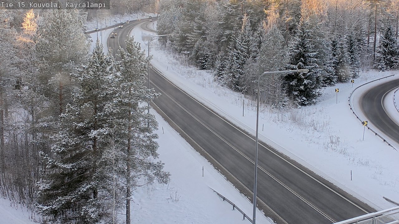 Weather Camera Image Road 15 Kouvola, Käyrälampi, Kouvola, Kymenlaakso