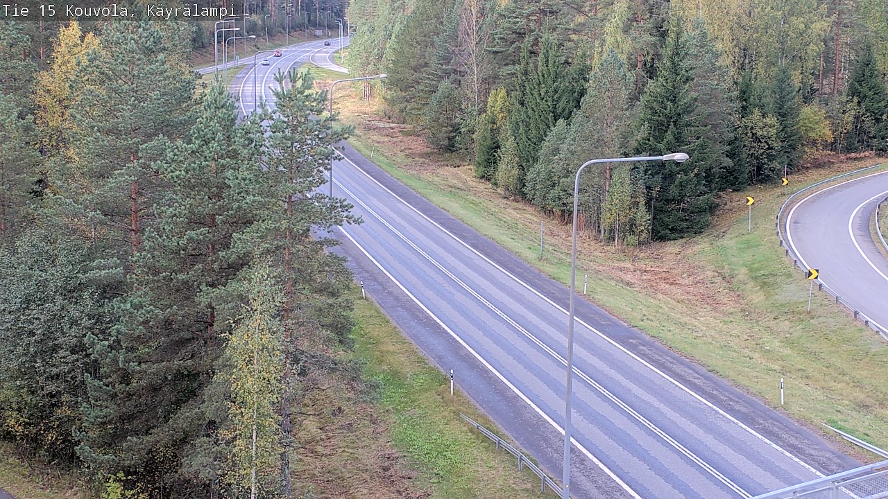 Weather Camera Image Road 15 Kouvola, Käyrälampi, Kouvola, Kymenlaakso