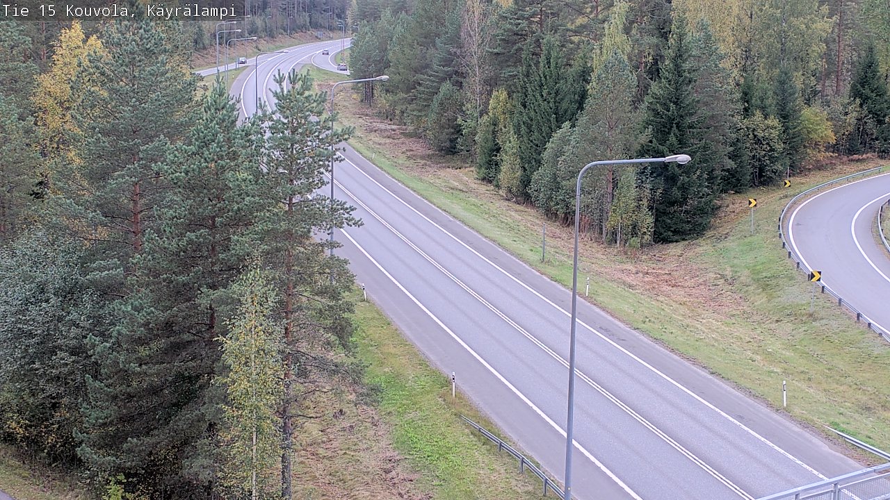 Weather Camera Image Road 15 Kouvola, Käyrälampi, Kouvola, Kymenlaakso