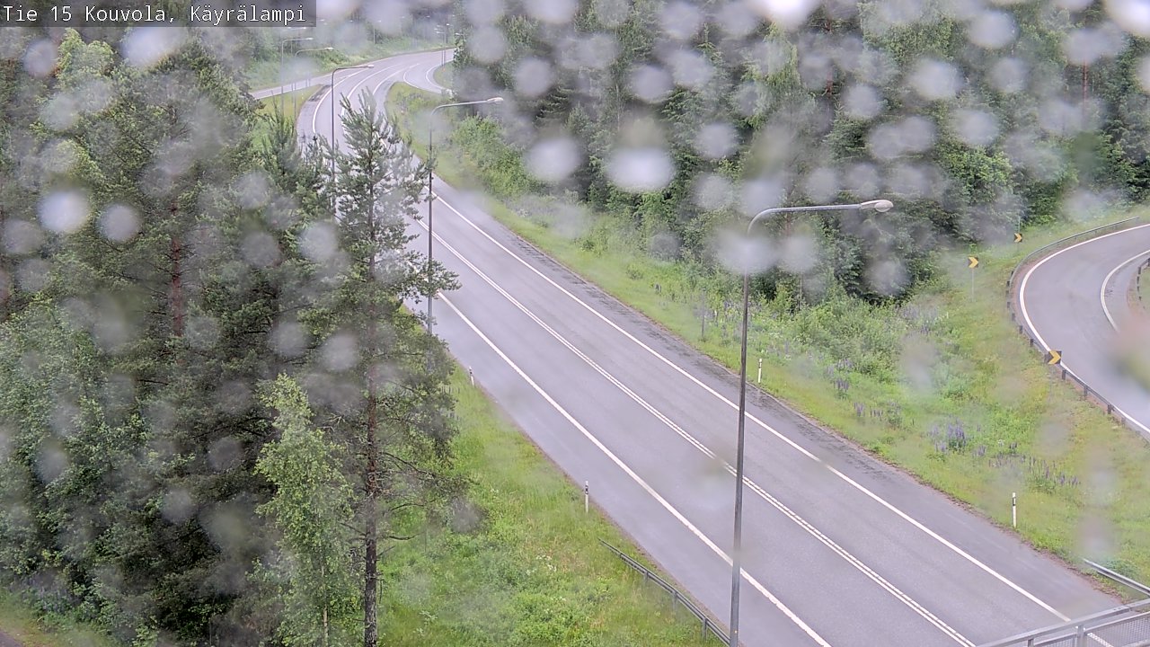 Weather Camera Image Väg 15 Kouvola, Käyrälampi, Kouvola, Kymenlaakso