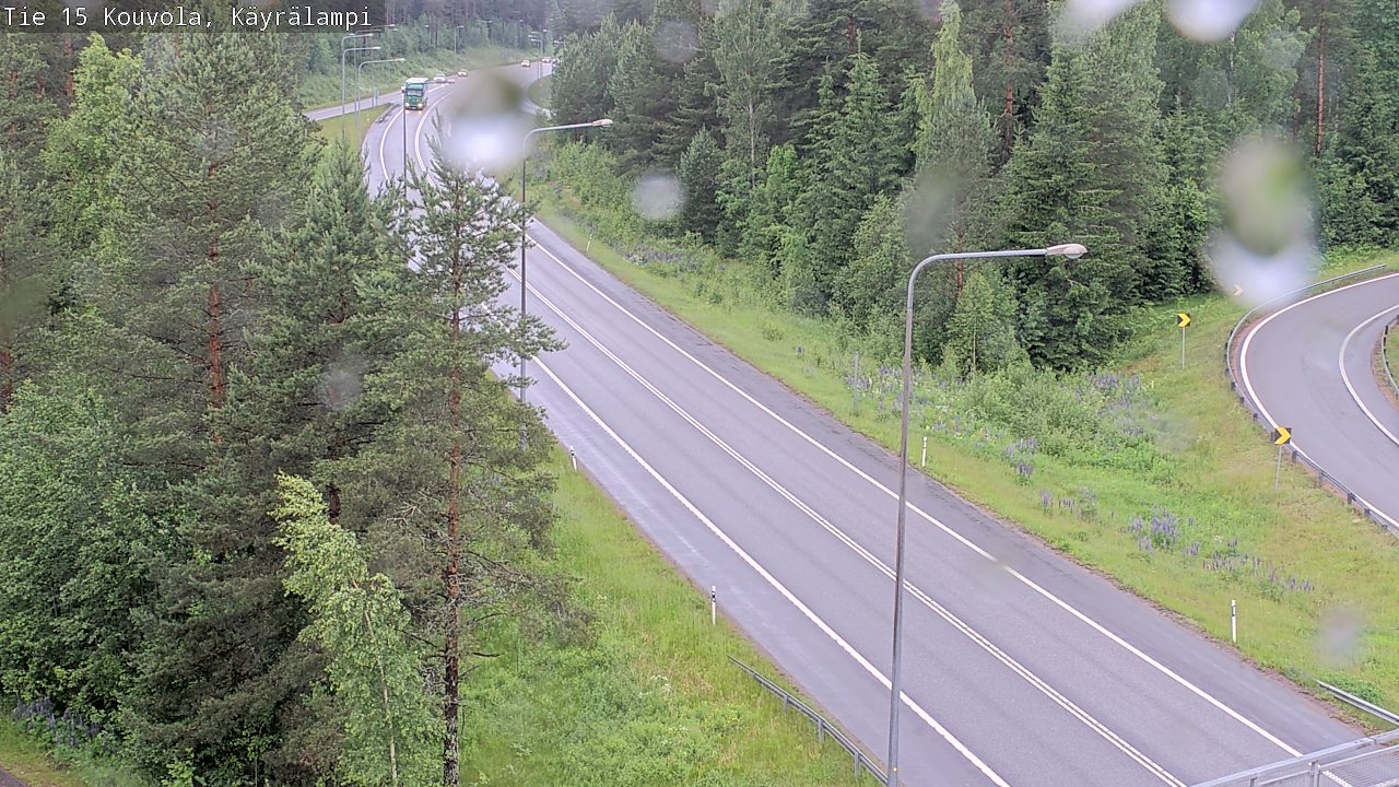 Weather Camera Image Road 15 Kouvola, Käyrälampi, Kouvola, Kymenlaakso