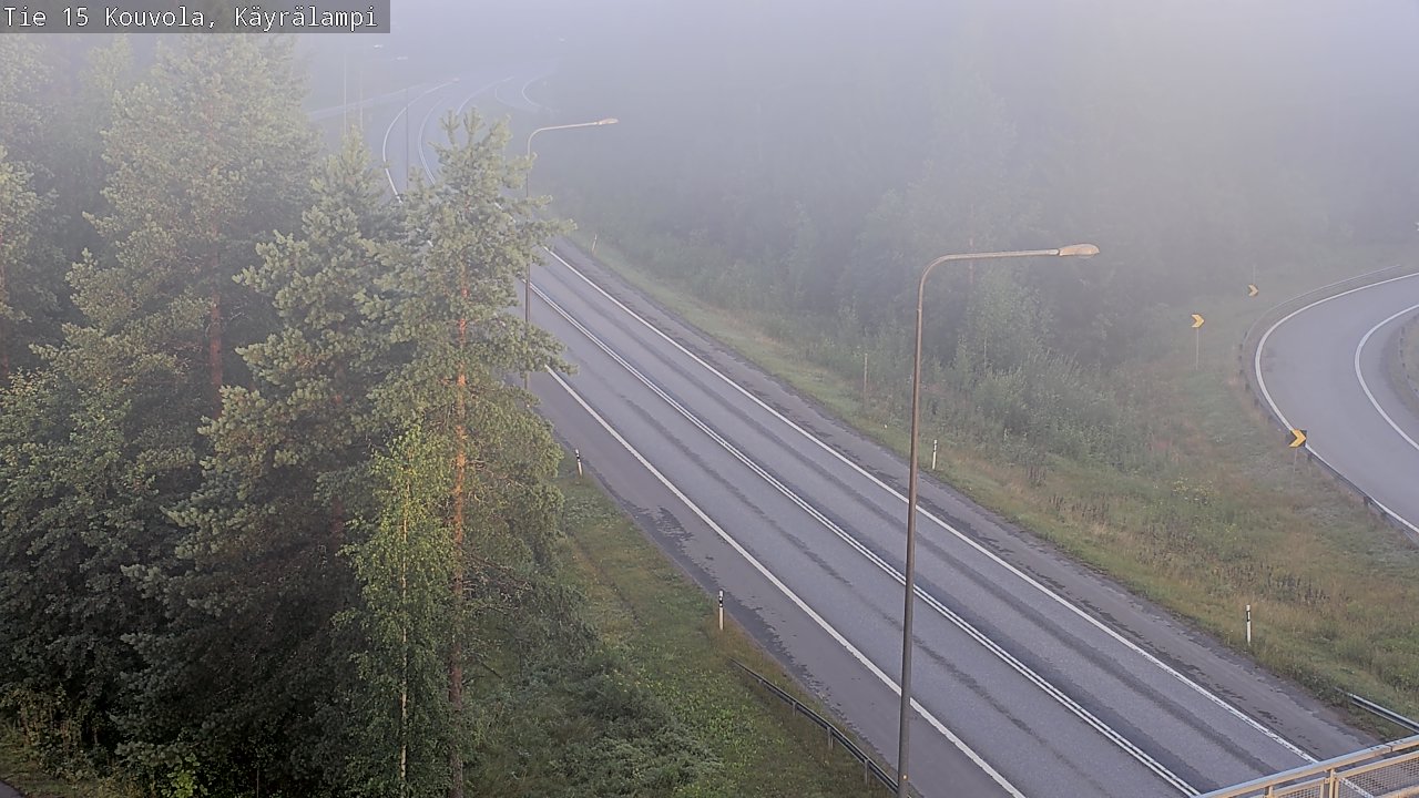 Weather Camera Image Road 15 Kouvola, Käyrälampi, Kouvola, Kymenlaakso