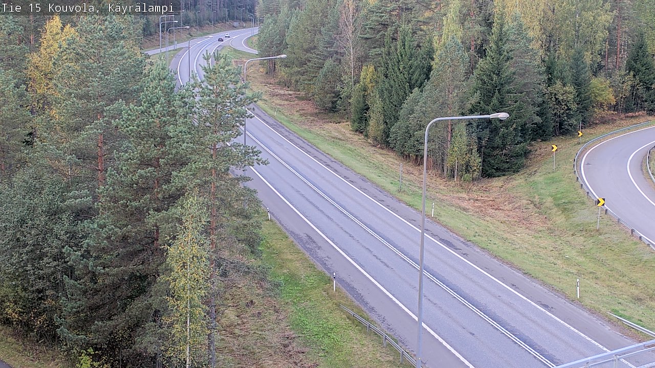 Weather Camera Image Road 15 Kouvola, Käyrälampi, Kouvola, Kymenlaakso