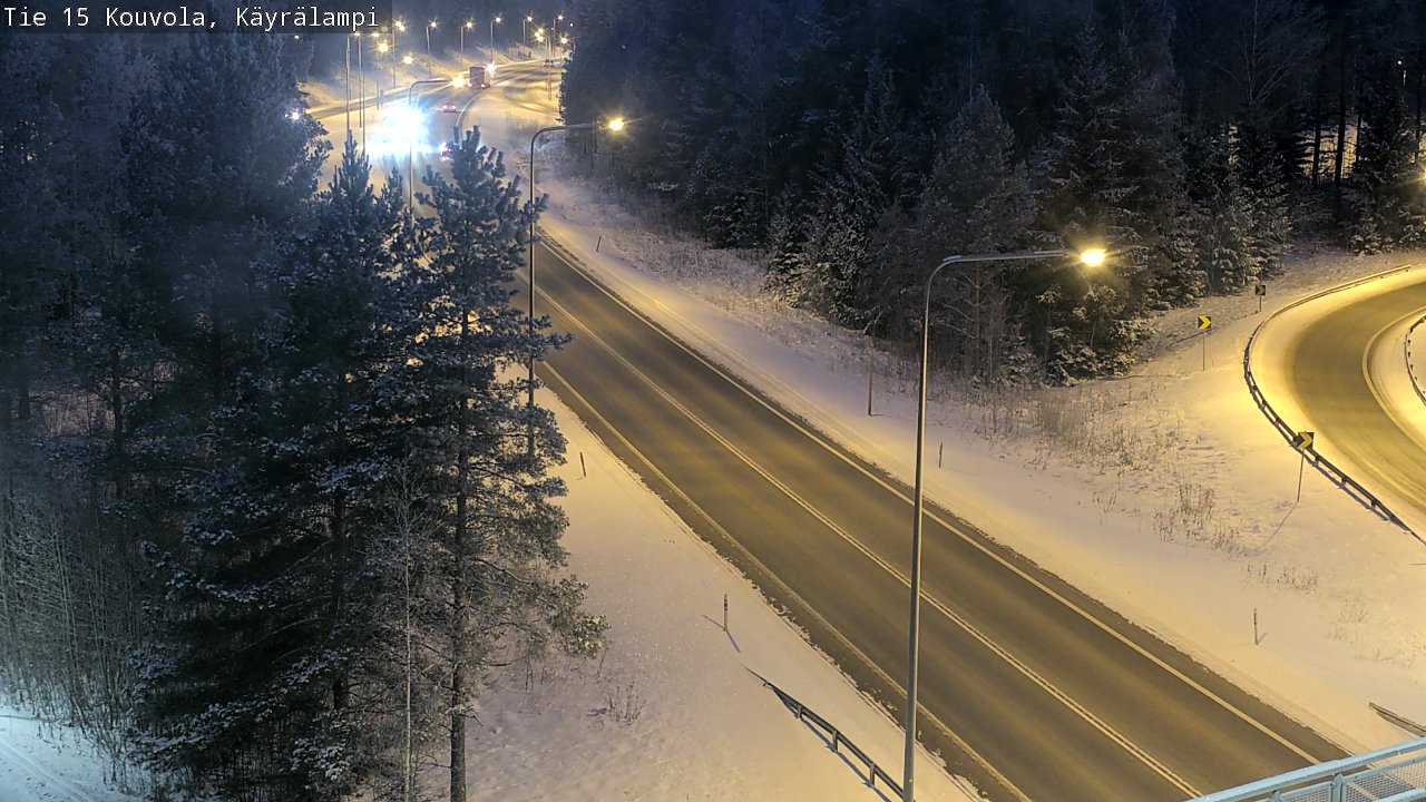 Weather Camera Image Road 15 Kouvola, Käyrälampi, Kouvola, Kymenlaakso