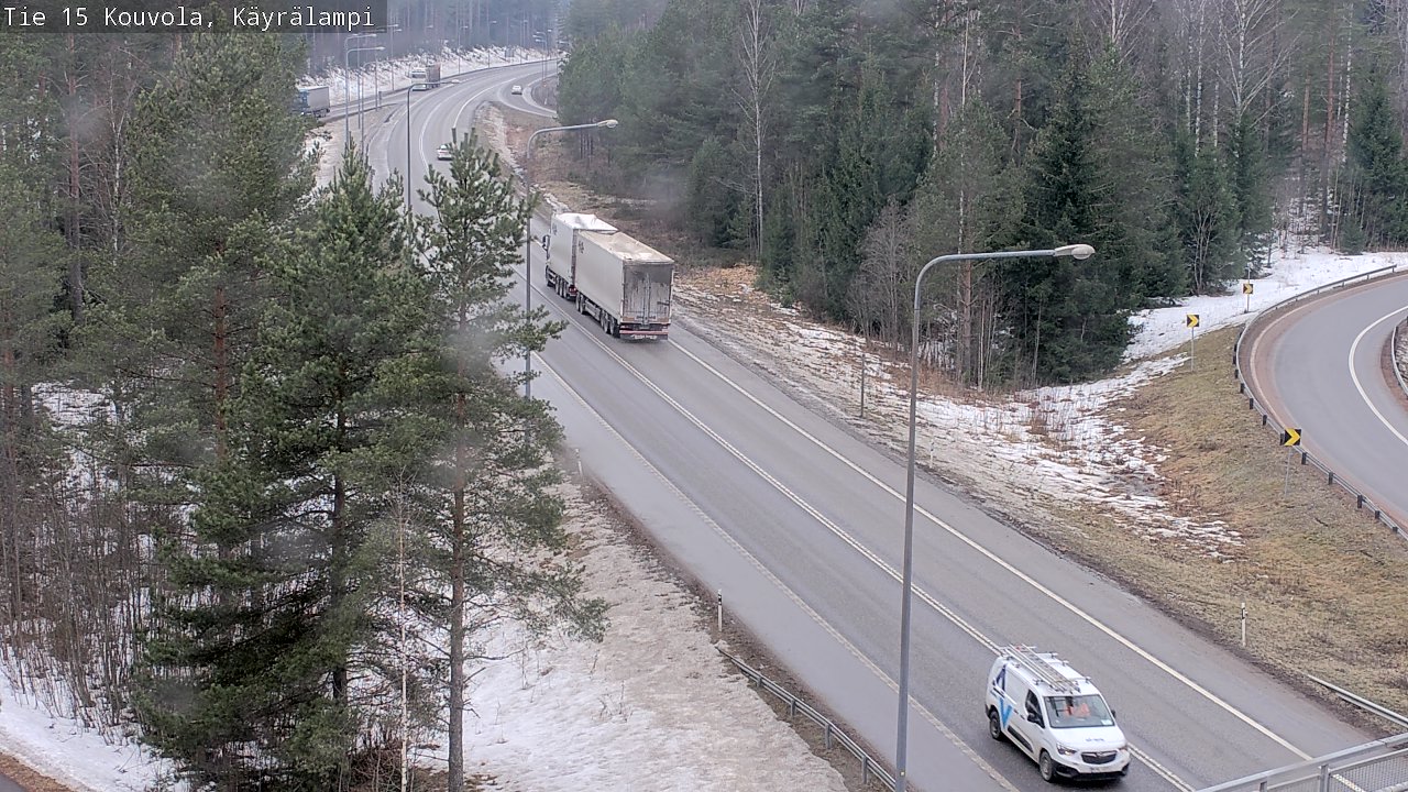 Weather Camera Image Väg 15 Kouvola, Käyrälampi, Kouvola, Kymenlaakso