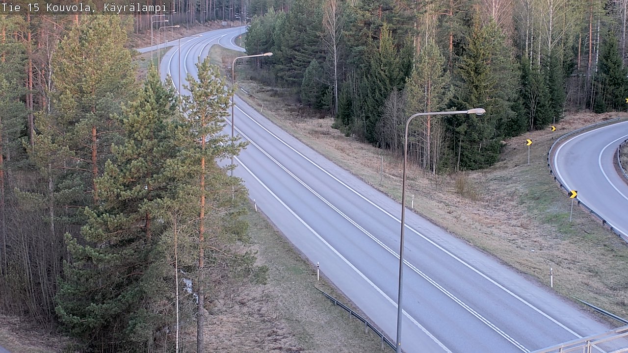 Weather Camera Image Road 15 Kouvola, Käyrälampi, Kouvola, Kymenlaakso
