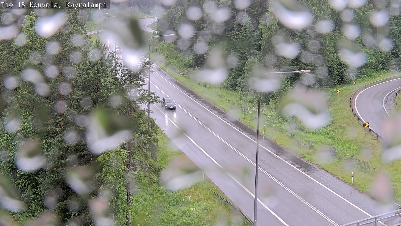Weather Camera Image Road 15 Kouvola, Käyrälampi, Kouvola, Kymenlaakso