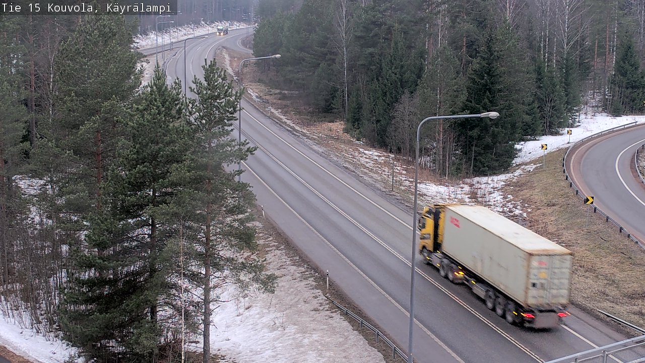 Weather Camera Image Väg 15 Kouvola, Käyrälampi, Kouvola, Kymenlaakso
