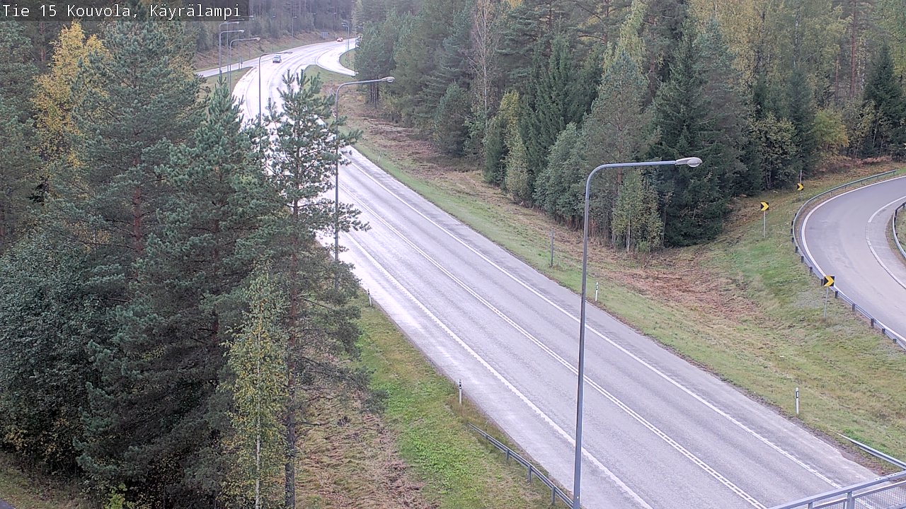 Weather Camera Image Road 15 Kouvola, Käyrälampi, Kouvola, Kymenlaakso