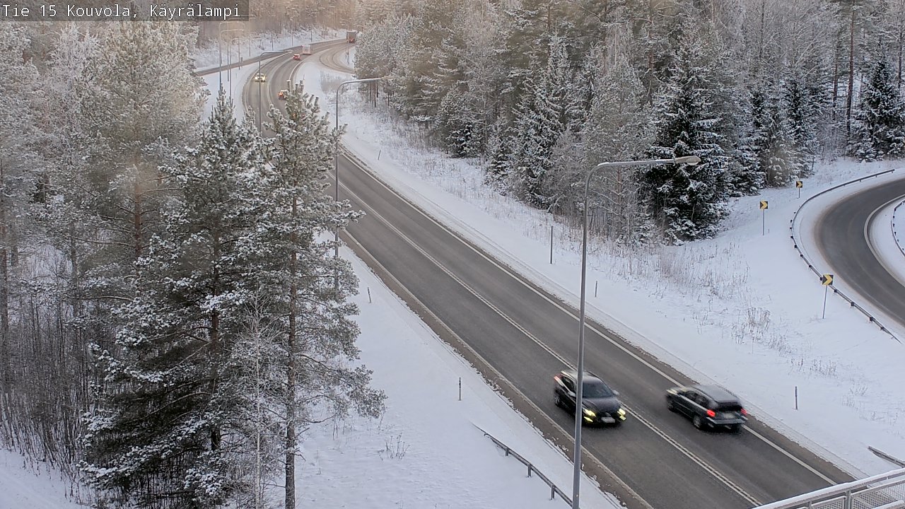 Weather Camera Image Road 15 Kouvola, Käyrälampi, Kouvola, Kymenlaakso