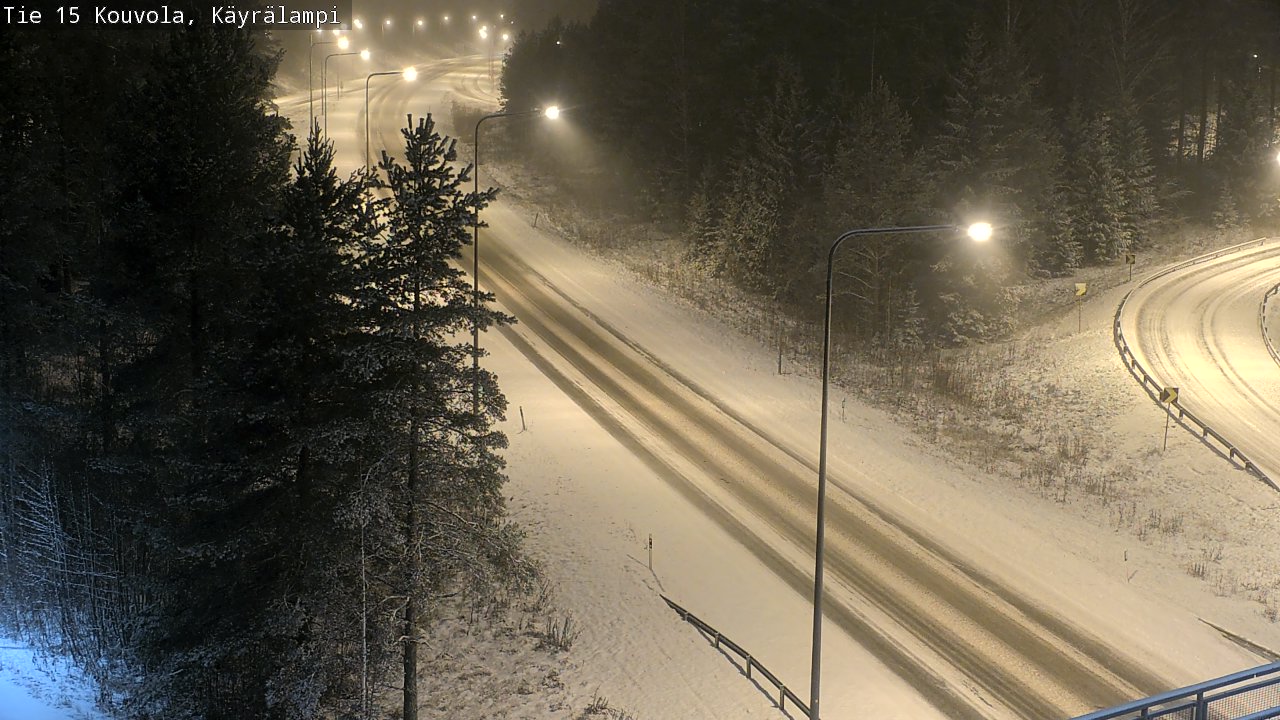 Weather Camera Image Road 15 Kouvola, Käyrälampi, Kouvola, Kymenlaakso
