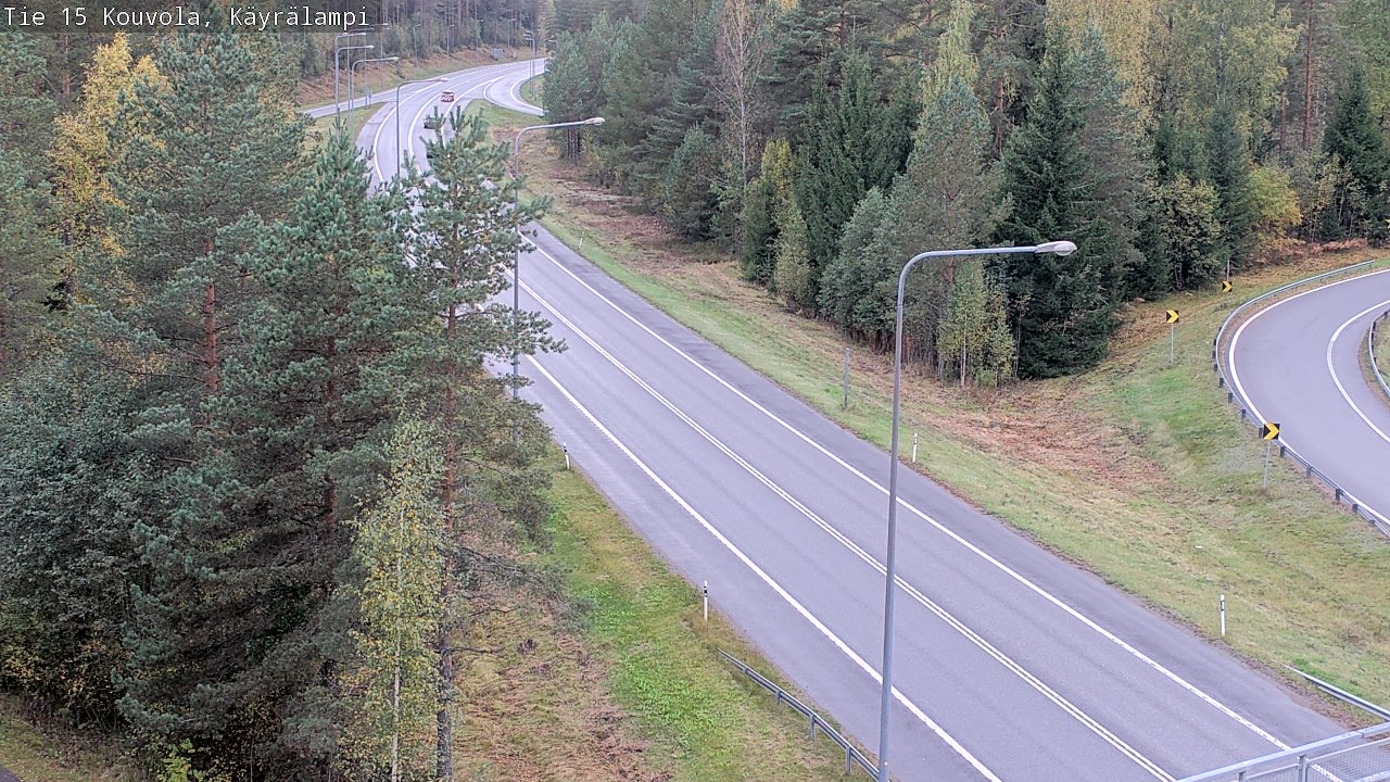 Weather Camera Image Road 15 Kouvola, Käyrälampi, Kouvola, Kymenlaakso